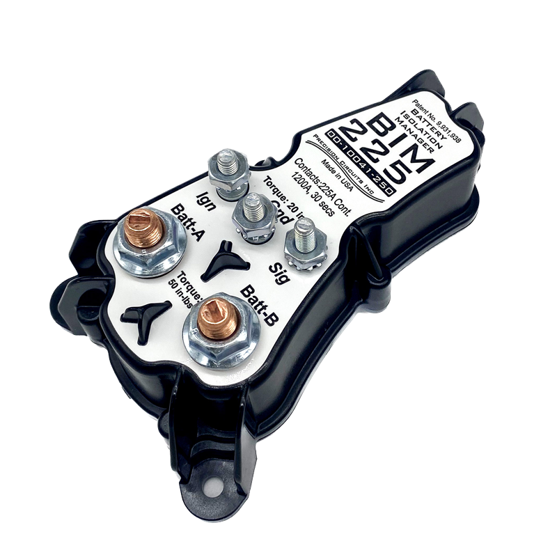 Precision Circuits Battery Isolation Manager 225 Amp BIM 00-10041-250 for motorhome chassis and coach battery isolation and charging